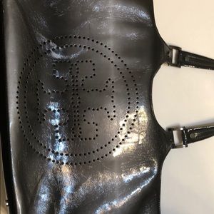 Tory Burch patent leather tote